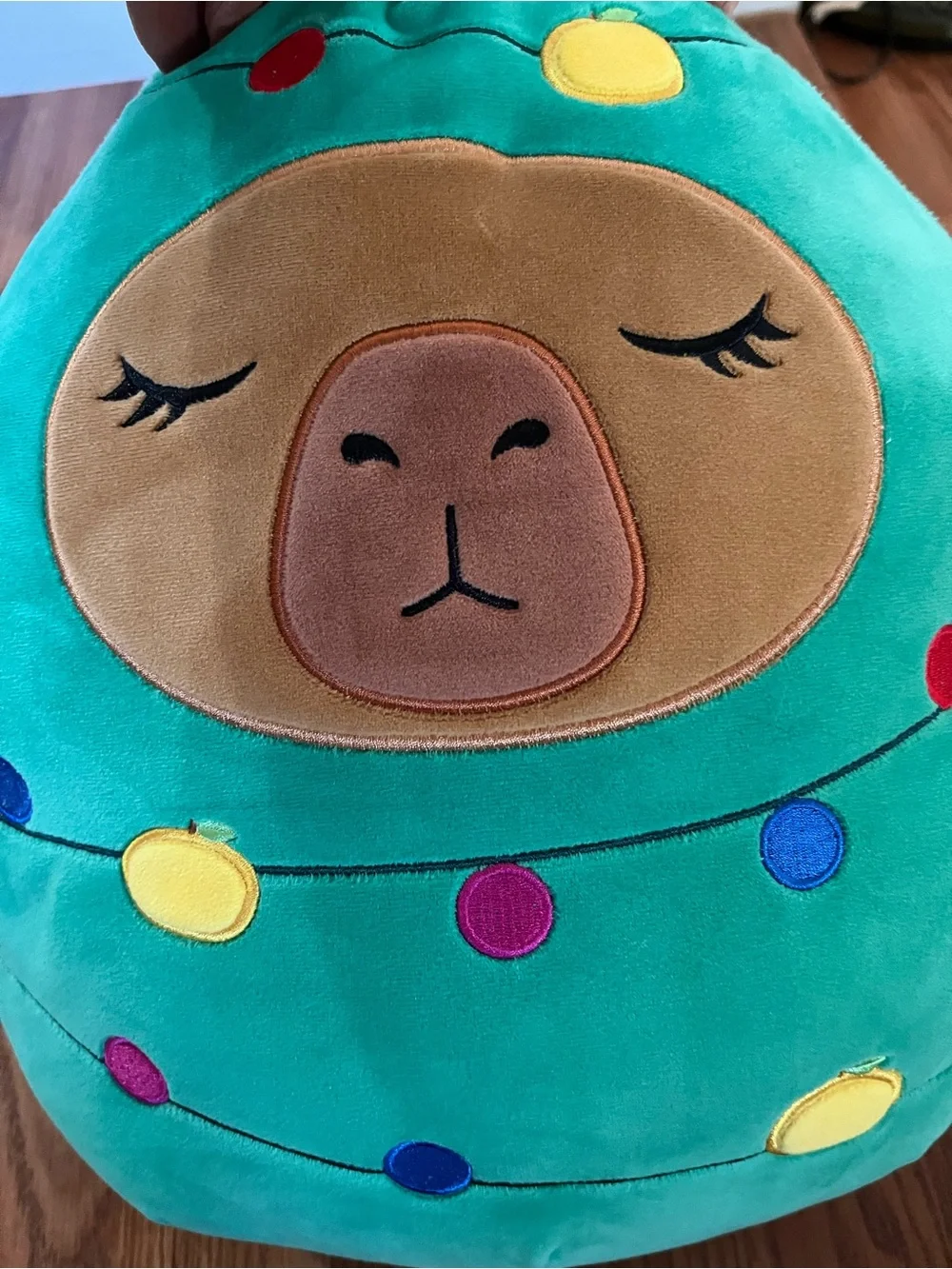 Squishmallows Green Plush Llama with Yellow Details